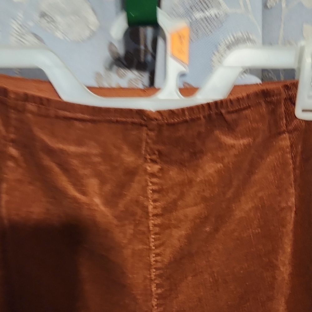 Cato Brown Velvet Pinwale Pants 16W - Picture 3 of 5